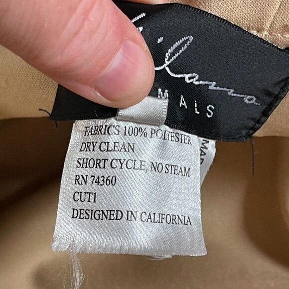 MILANO Black Lace Full Length Cocktail Formal Dress  8 #E1883 - Picture 15 of 15